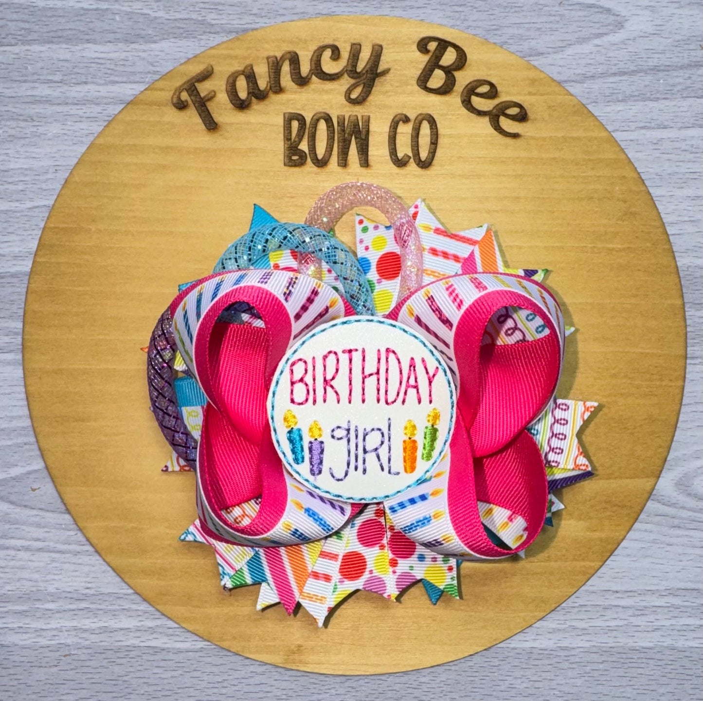 Birthday Girl Fancy Style Bow