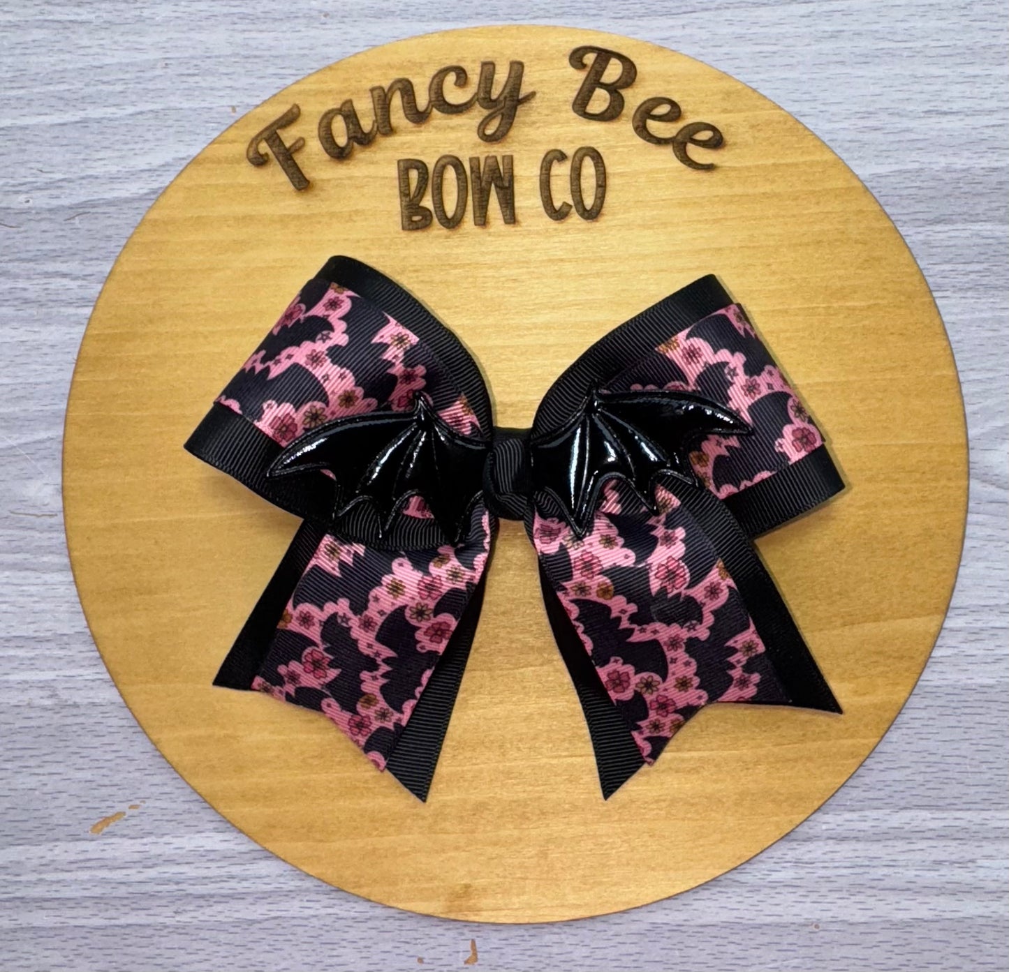 Bats Mini Cheer Bow