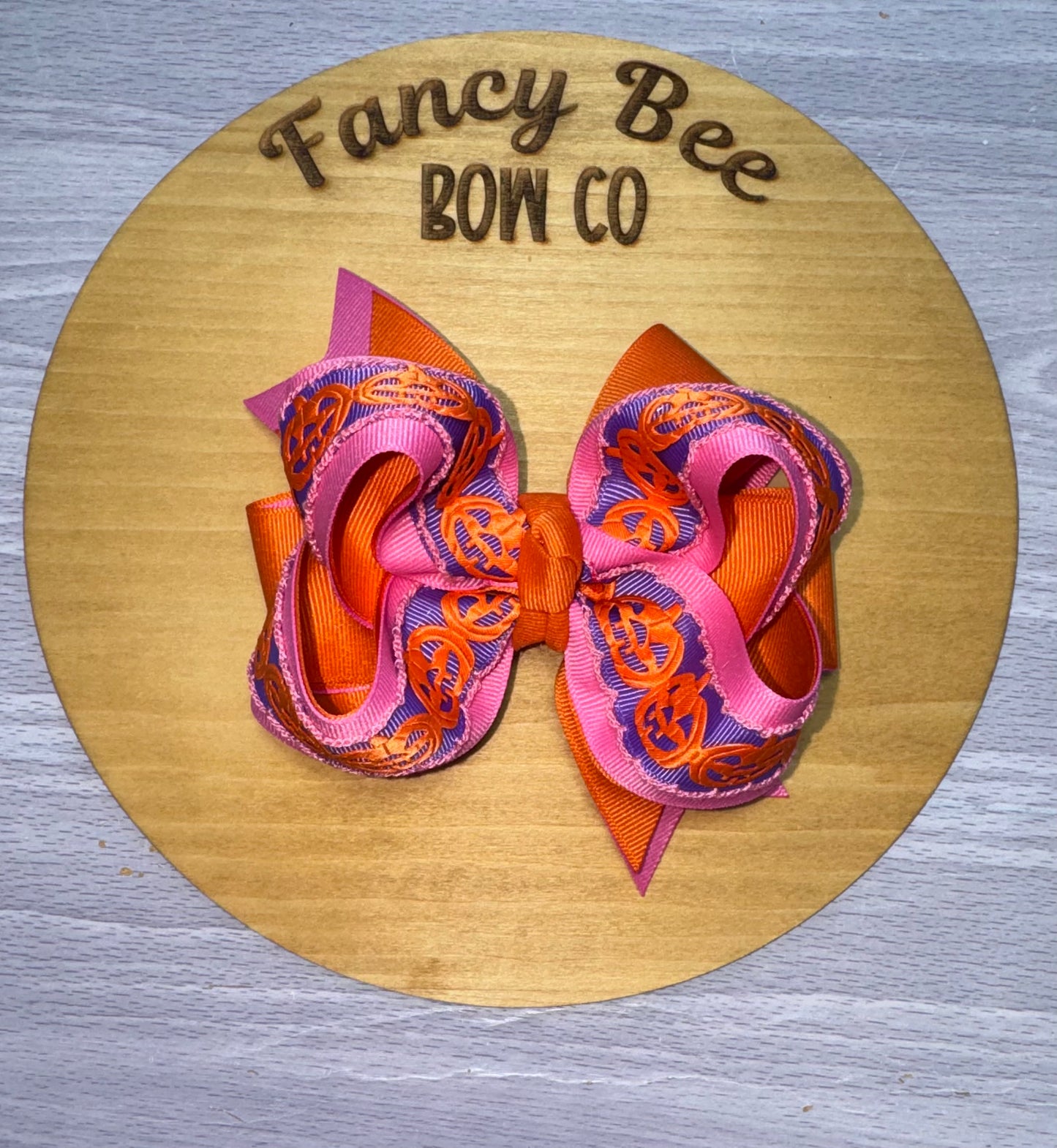 Pumpkin Princess Honey Style Bow