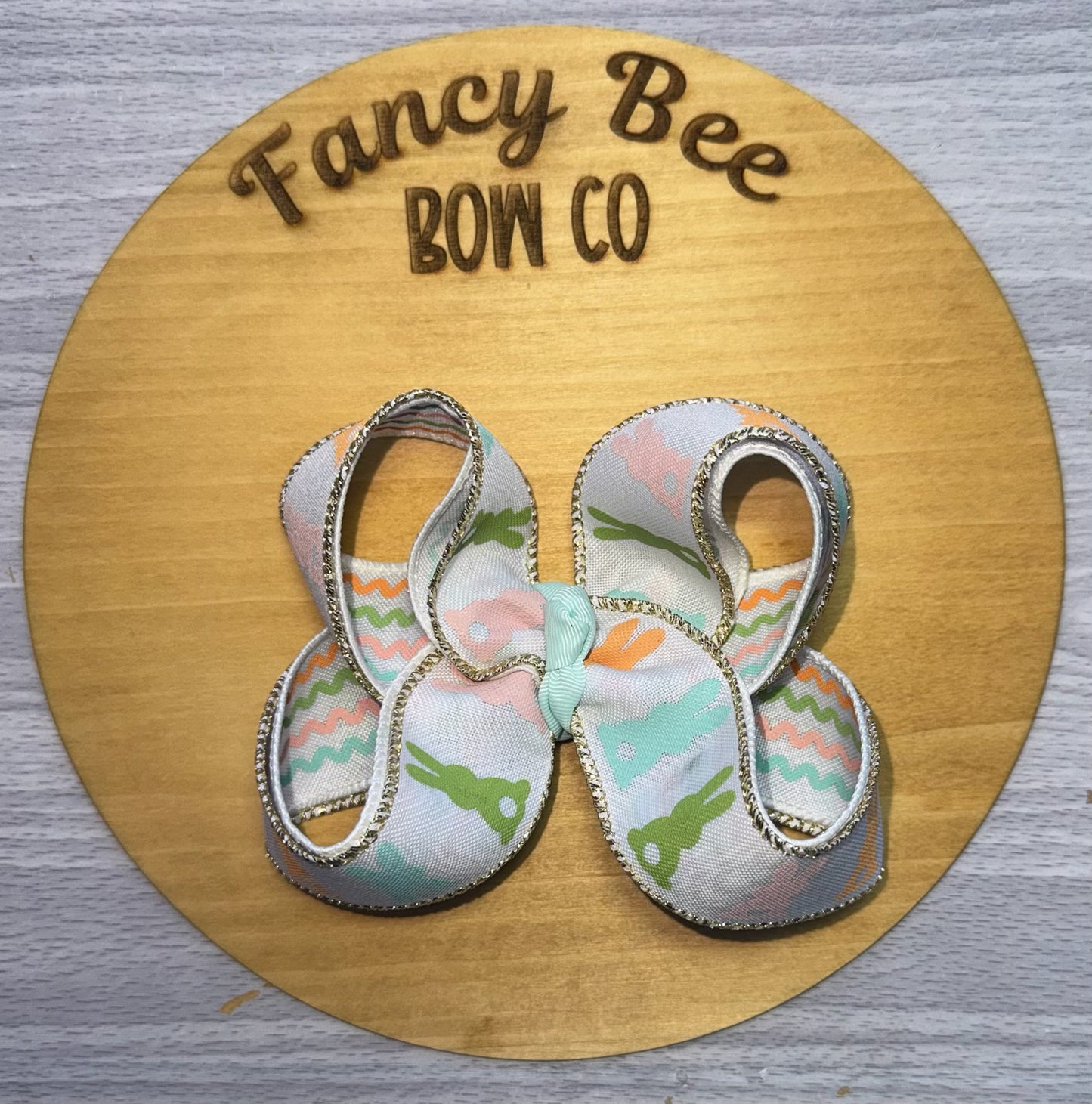 Pastel Bunnies SugarBee Style Bow