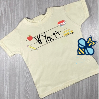 Boy/Girls Back 2 School Handwriting Shirt- SCROLL TO BOTTOM TO UPLOAD HANDWRITING