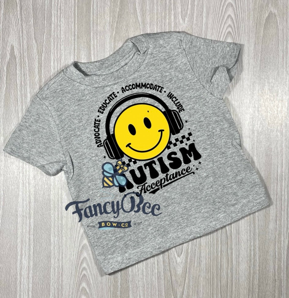 Smiley Face Autism Acceptance Shirt