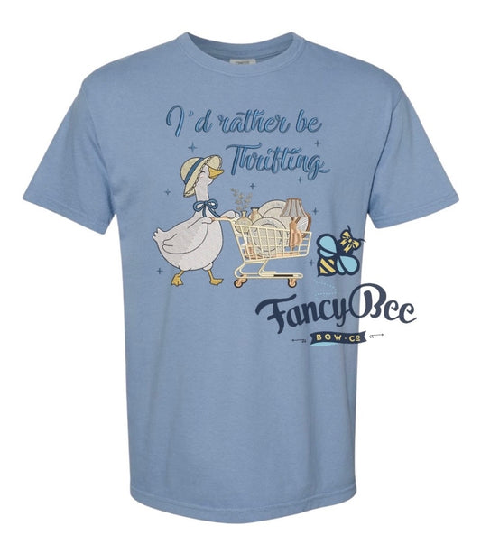 I'd Rather Be Thrifting Adult Comfort Colors Shirt