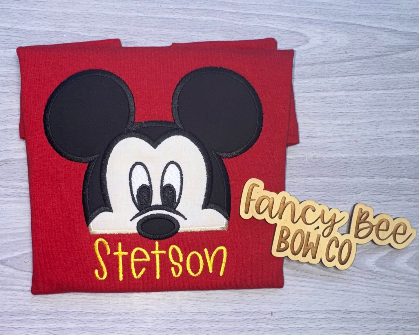 Mr. Mouse Embroidered Shirt