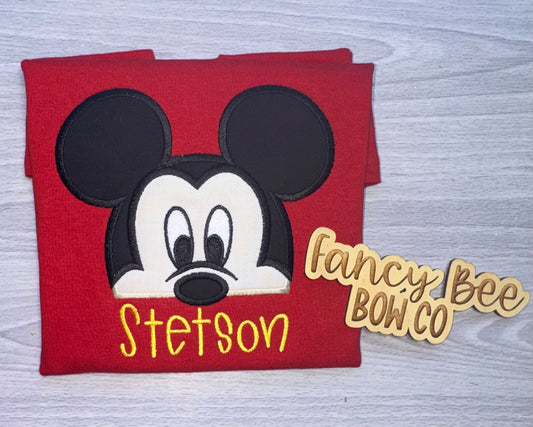 Mr. Mouse Embroidered Shirt