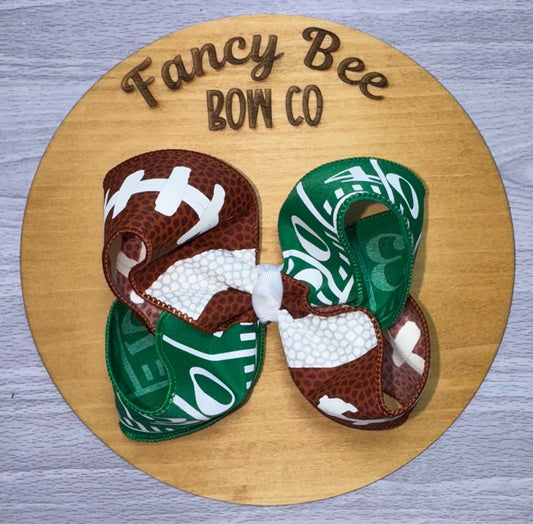 Football Bow Queen Style