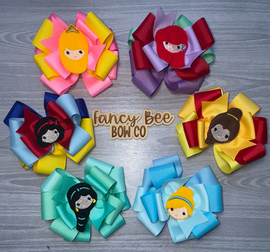 Princess Bow w/ Removable Feltie Clip