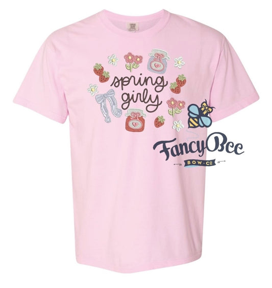 Spring Girly Adult Comfort Colors Shirt