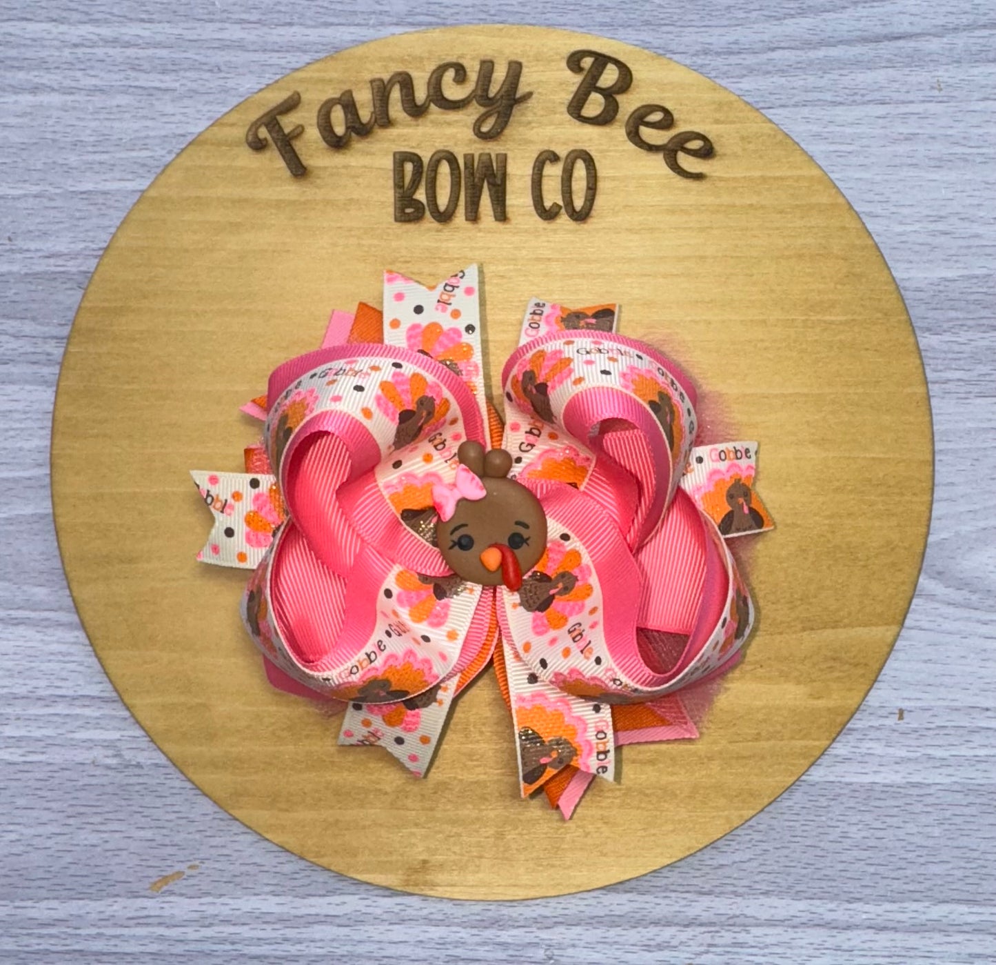 OOAK Fancy Style Turkey Bow
