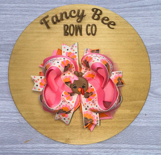 OOAK Fancy Style Turkey Bow