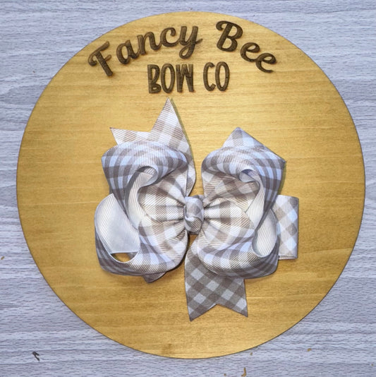 Tan Plain Bow