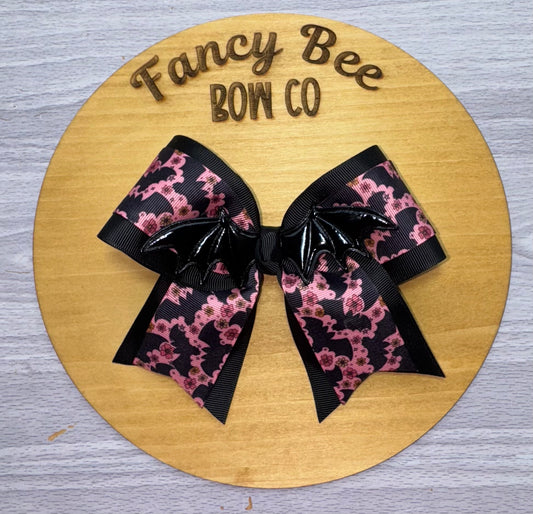 Bats Mini Cheer Bow