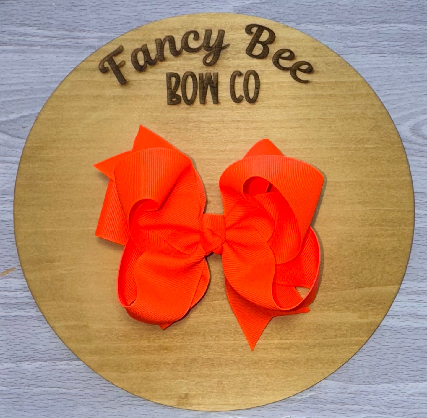Neon Orange Bow