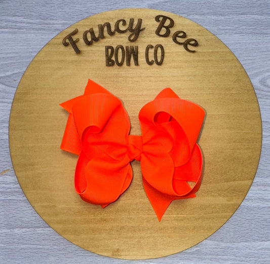 Neon Orange Bow