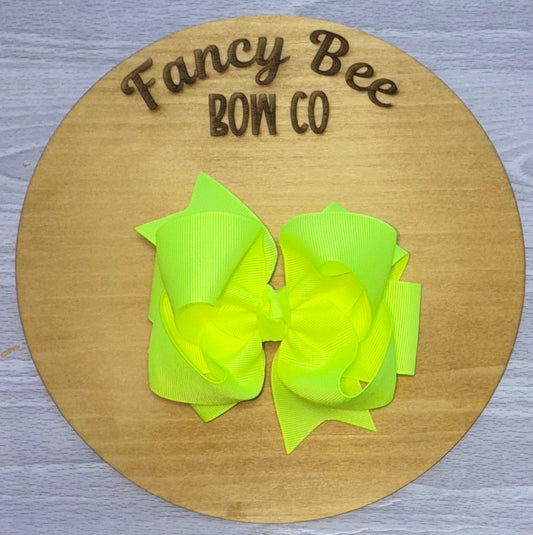 Neon Yellow Bow