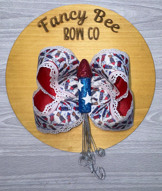 Firecracker Queen Style Bow