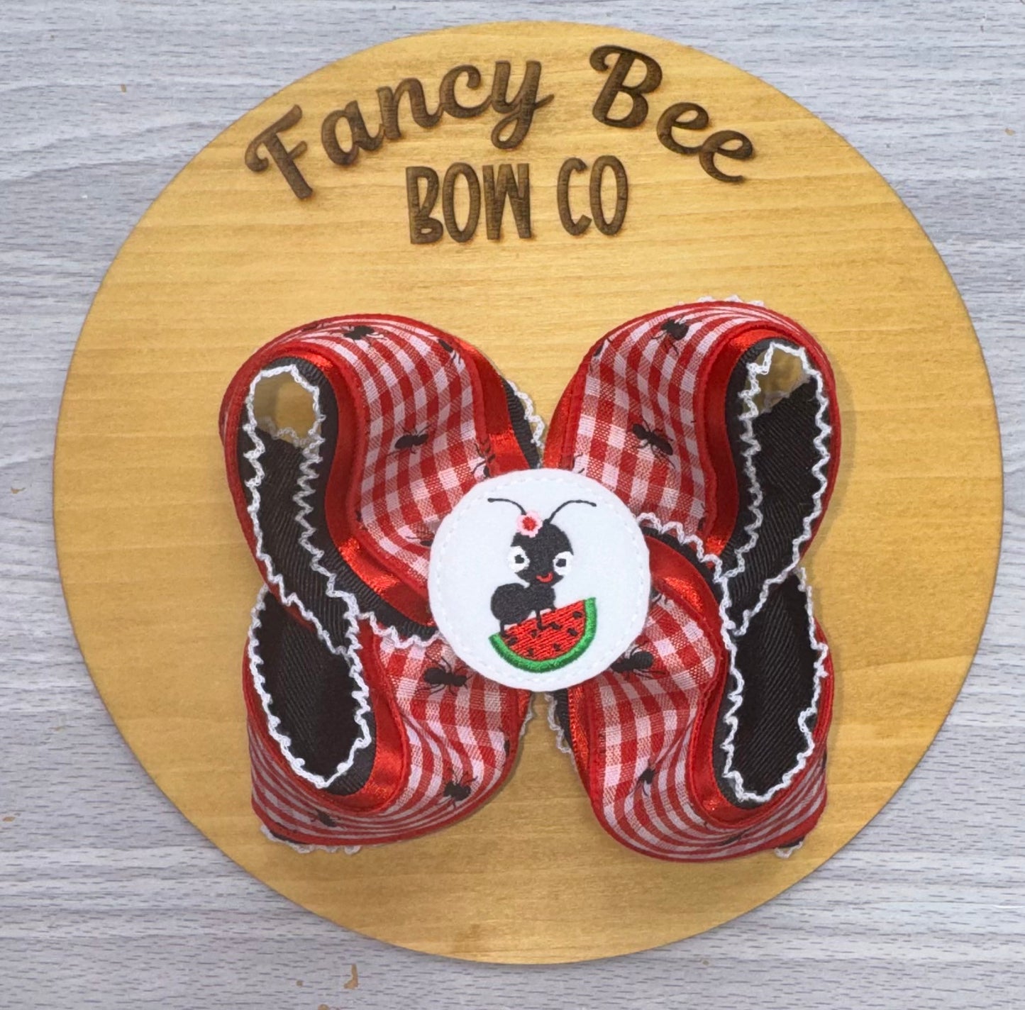 Picnic Ants Queen Style Bow