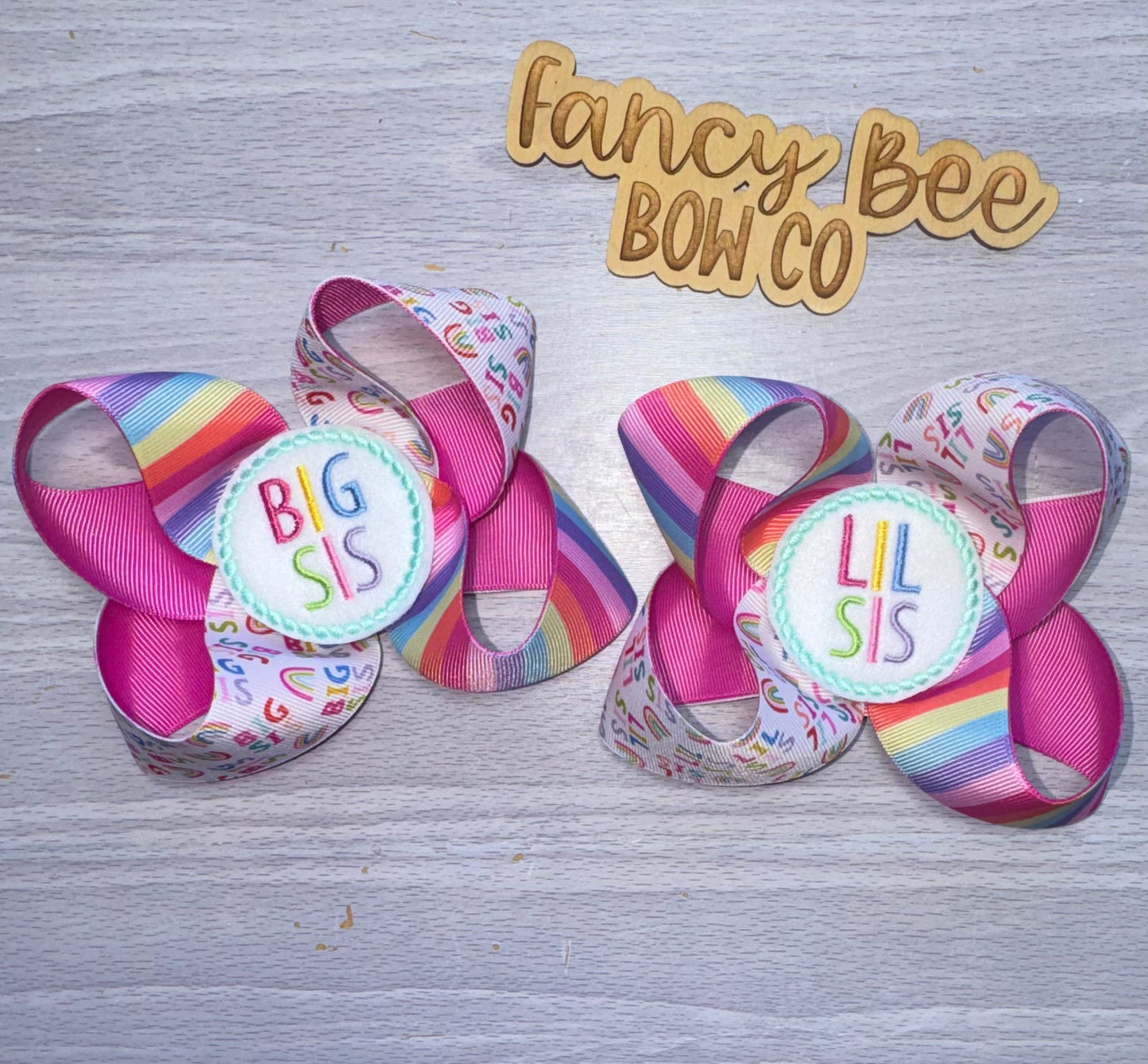 Big Sis/ Lil Sis Sugarbee Style TikTok Ribbon Roulette Bow