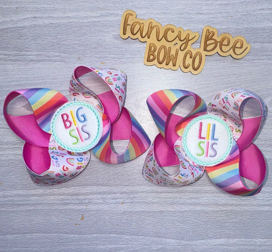 Big Sis/ Lil Sis Sugarbee Style TikTok Ribbon Roulette Bow