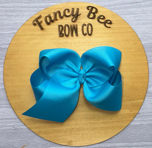 Bright Blue Queen Style Bow