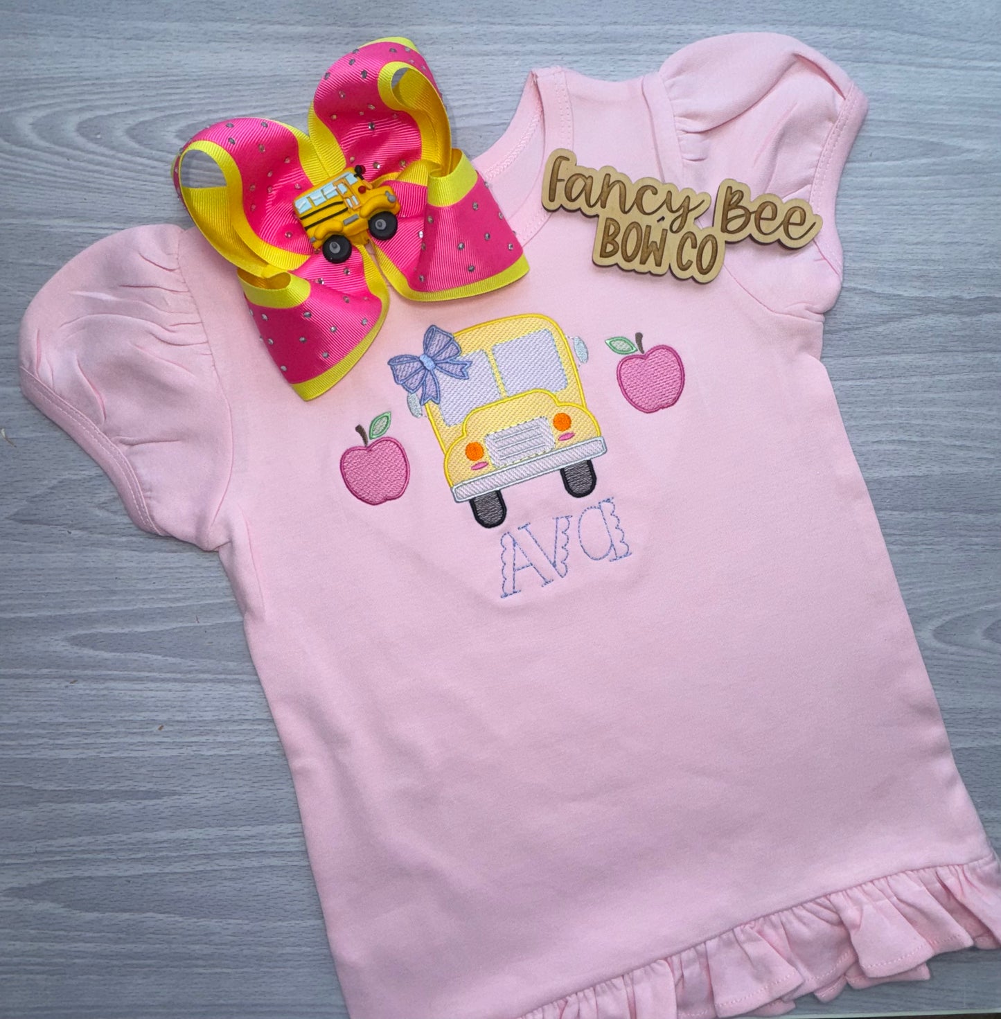B2S School Bus Embroidered Shirt