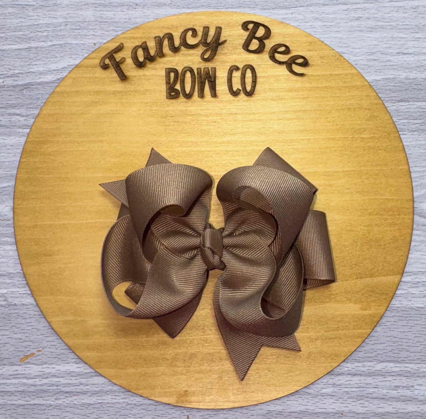 Taupe Bow