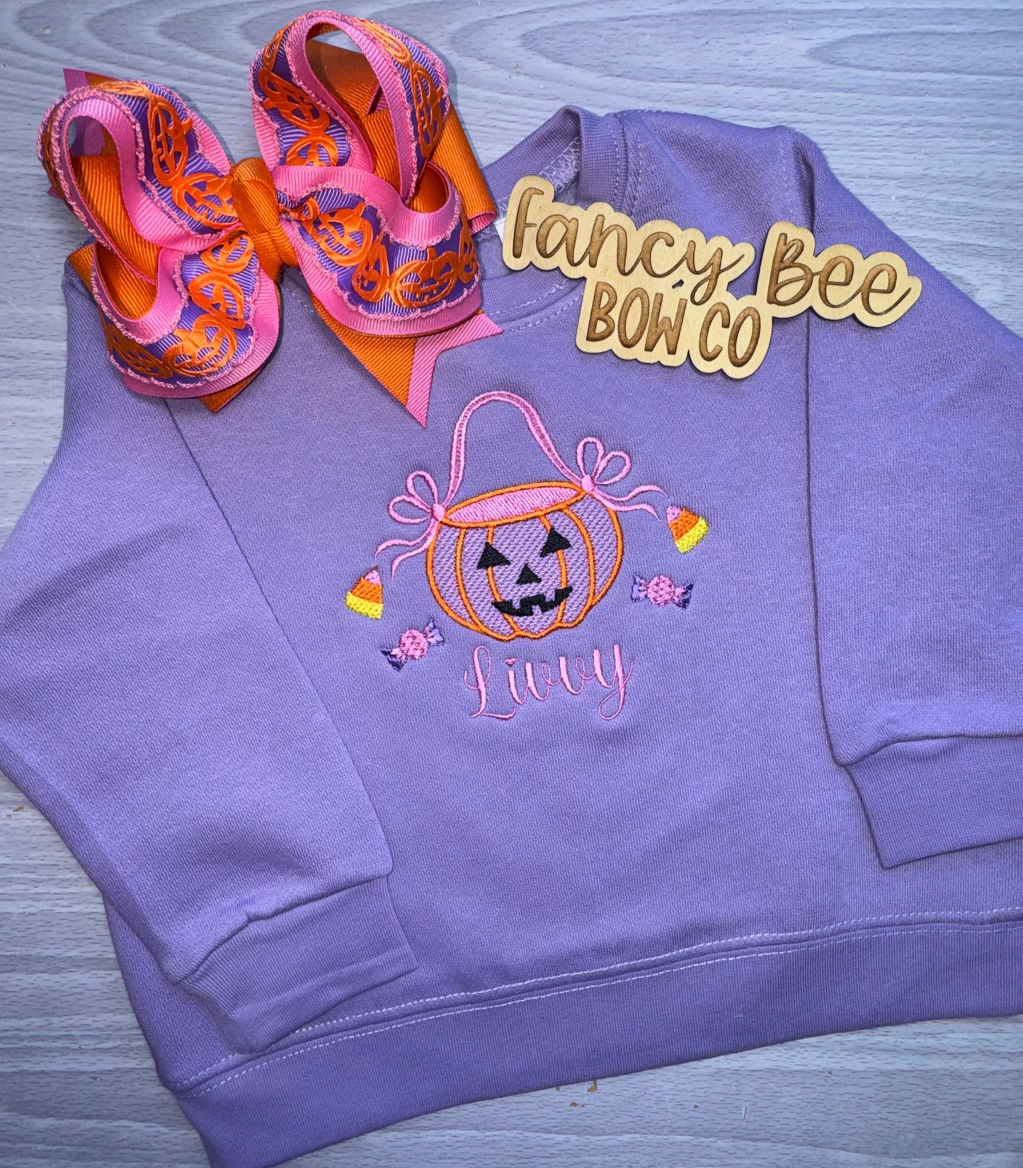 Halloween Bucket Sweatshirt Infant/toddler