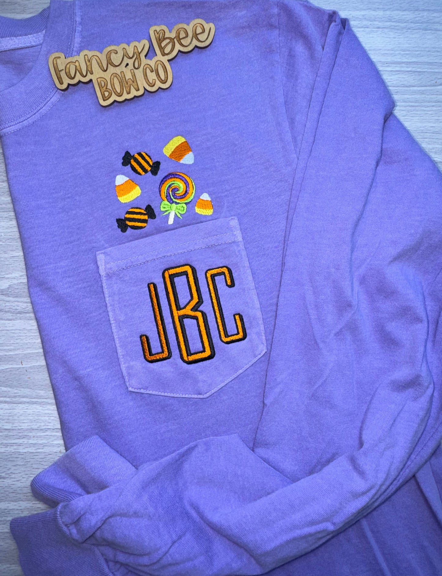 Halloween Candy Monogrammed Shirt