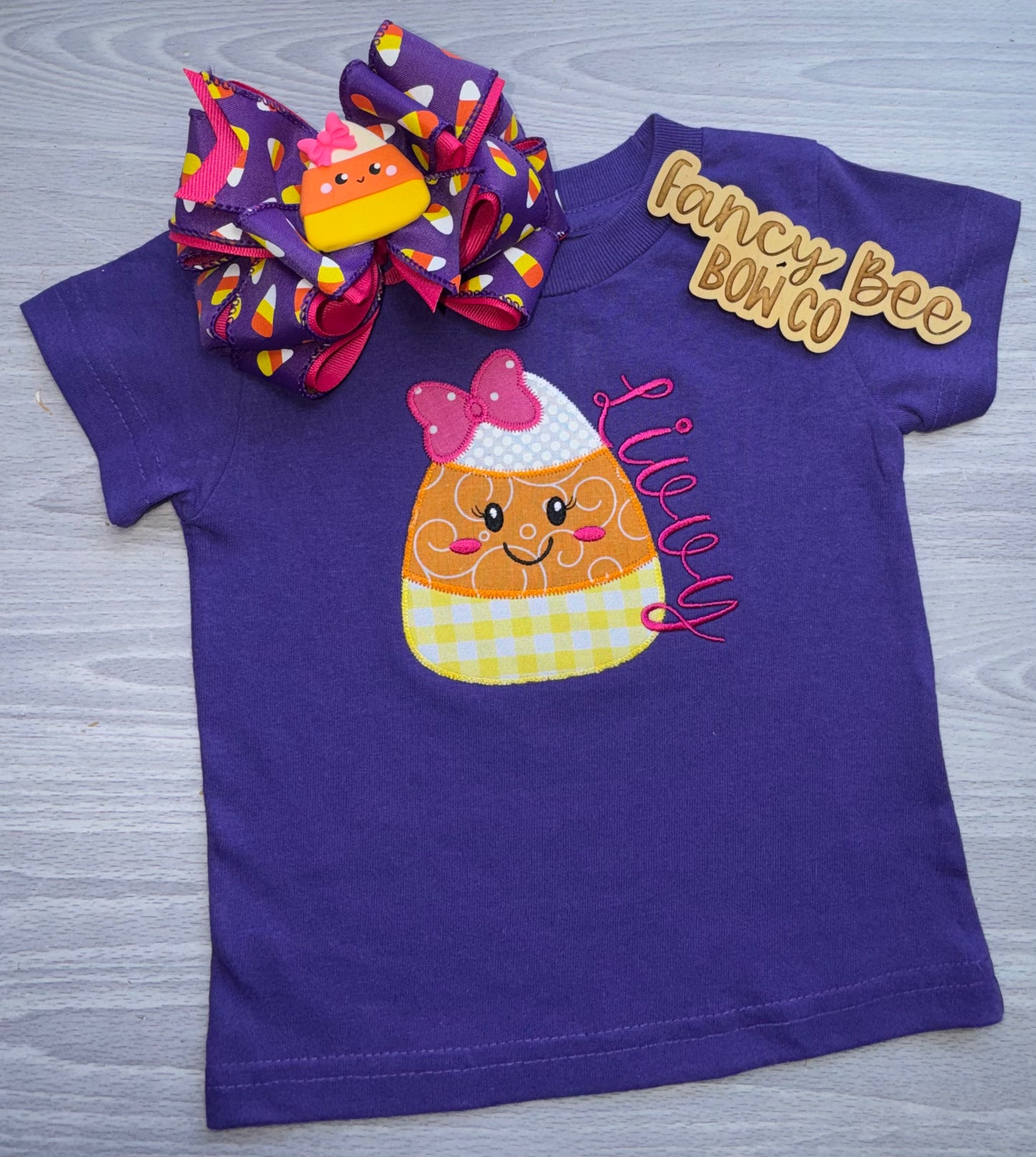 Candy Corn Cutie Embroidered Shirt