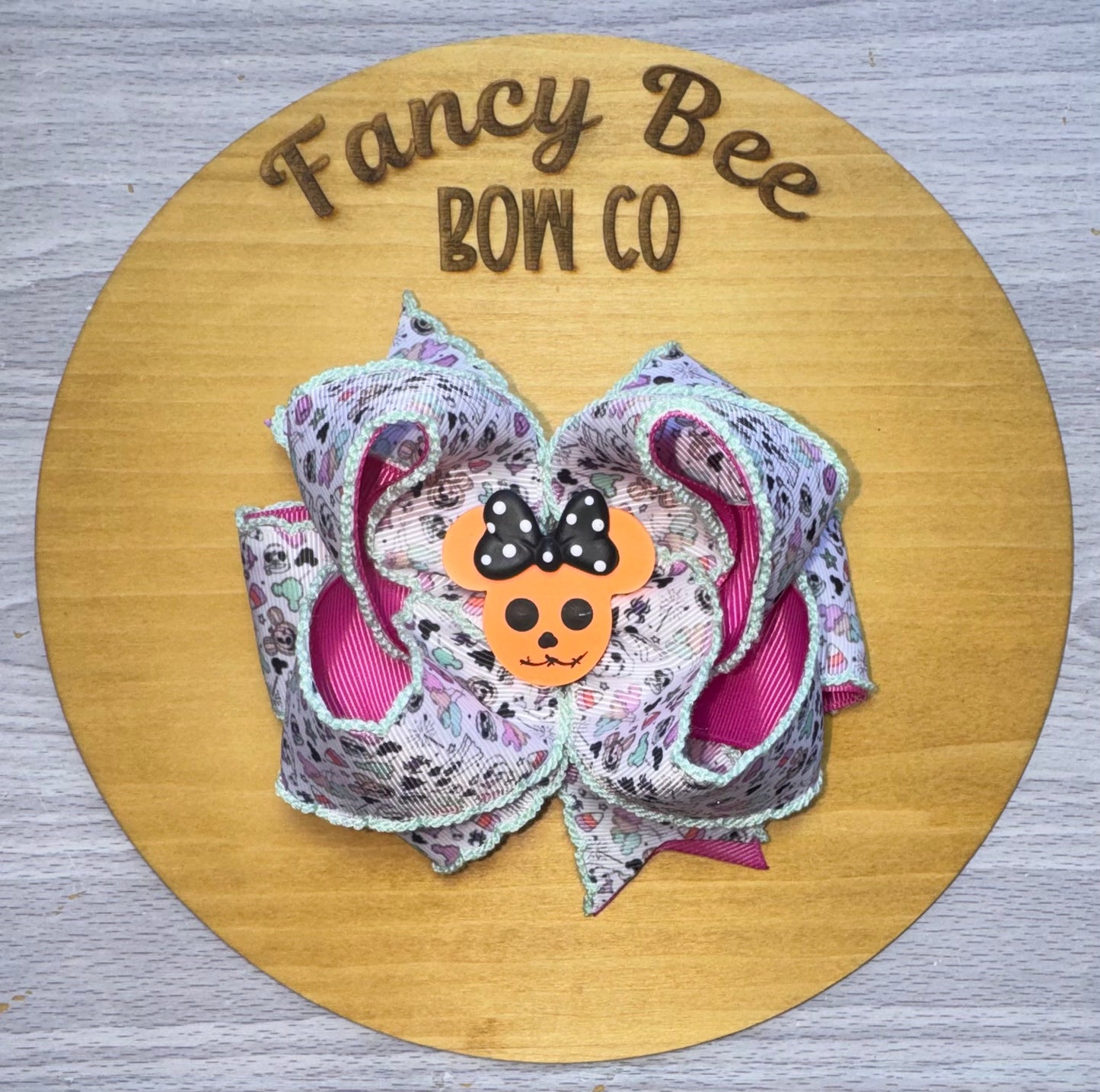 Mouse Pumpkin Honey Style Bow