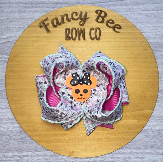 Mouse Pumpkin Honey Style Bow