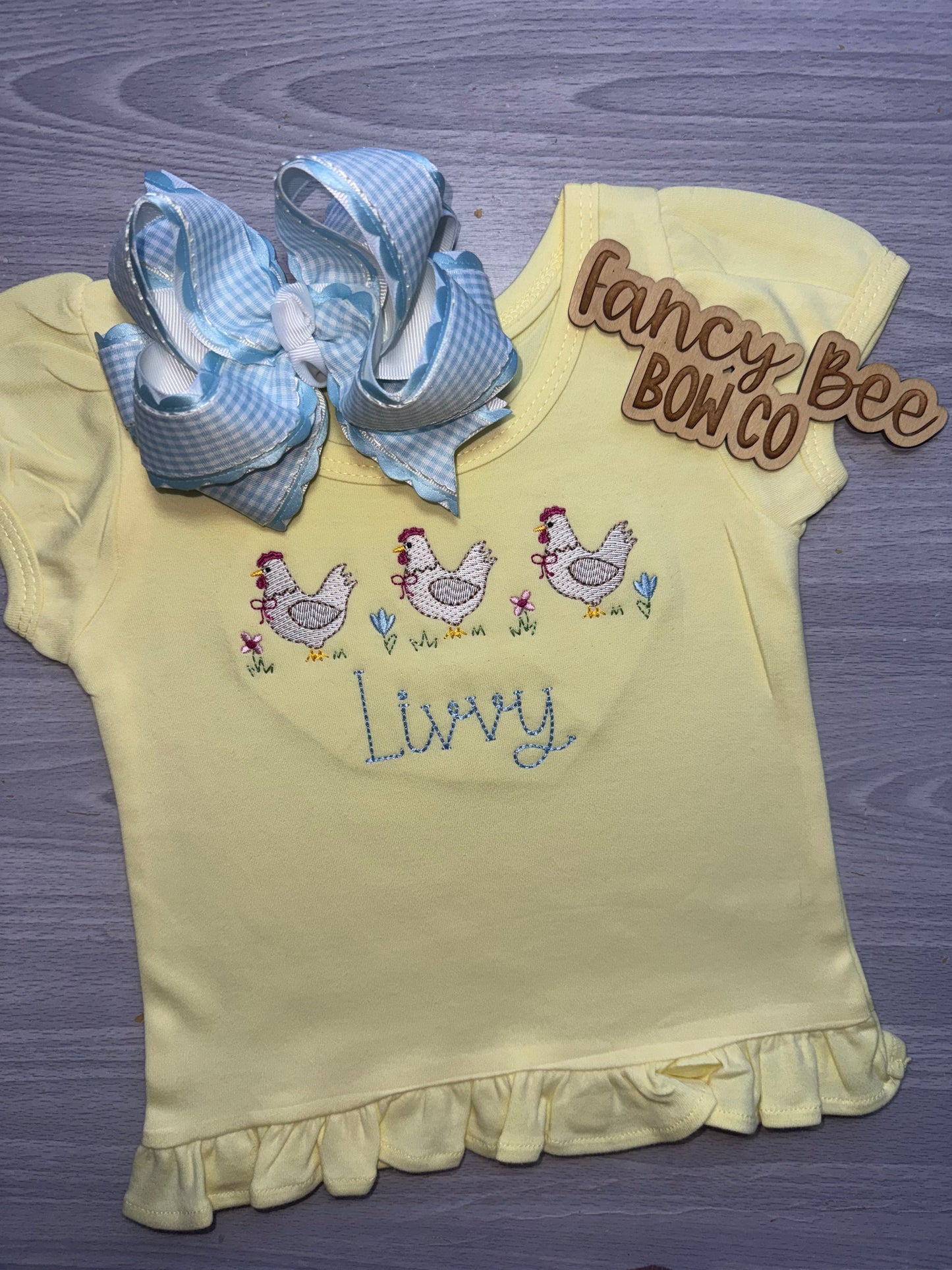 Chicken Trio Ruffle Shirt