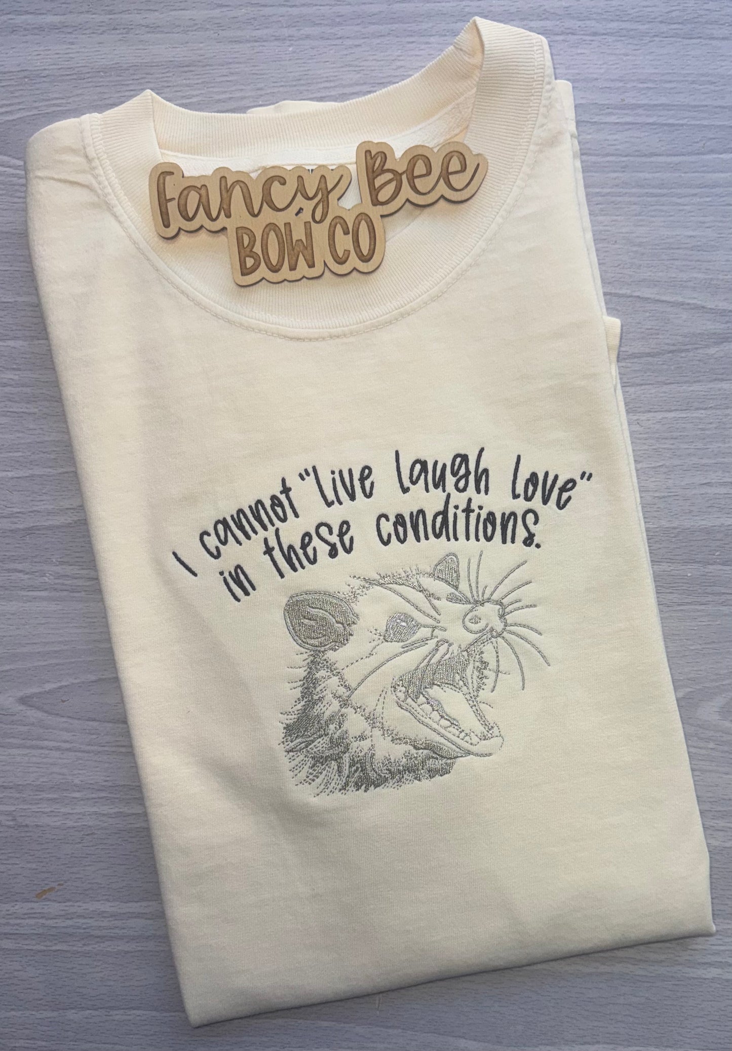 I Cannot Live, Laugh, Love in These Conditions Adult Shirt