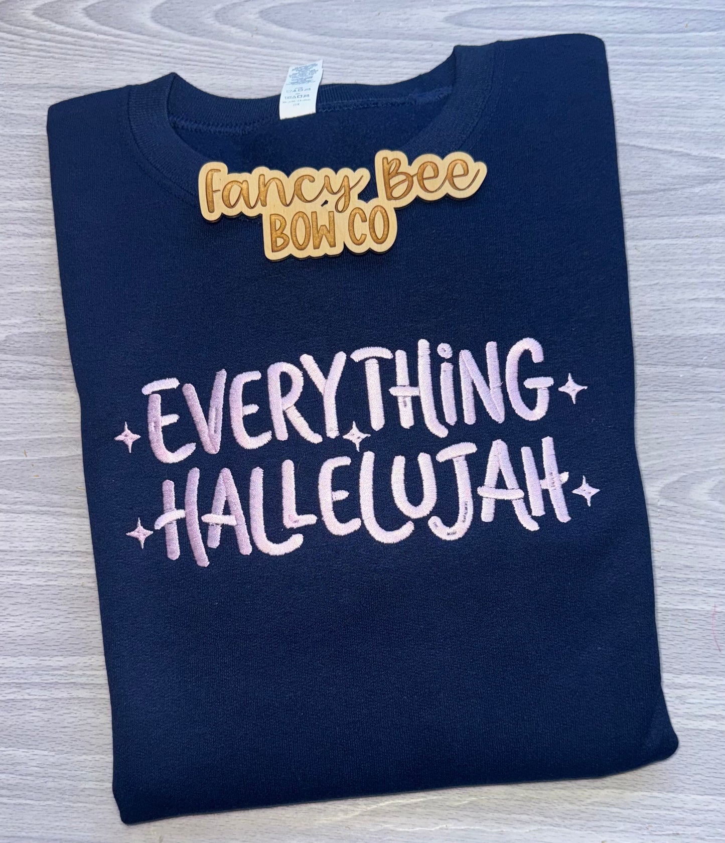 Everything Hallelujah Embroidered Sweatshirt