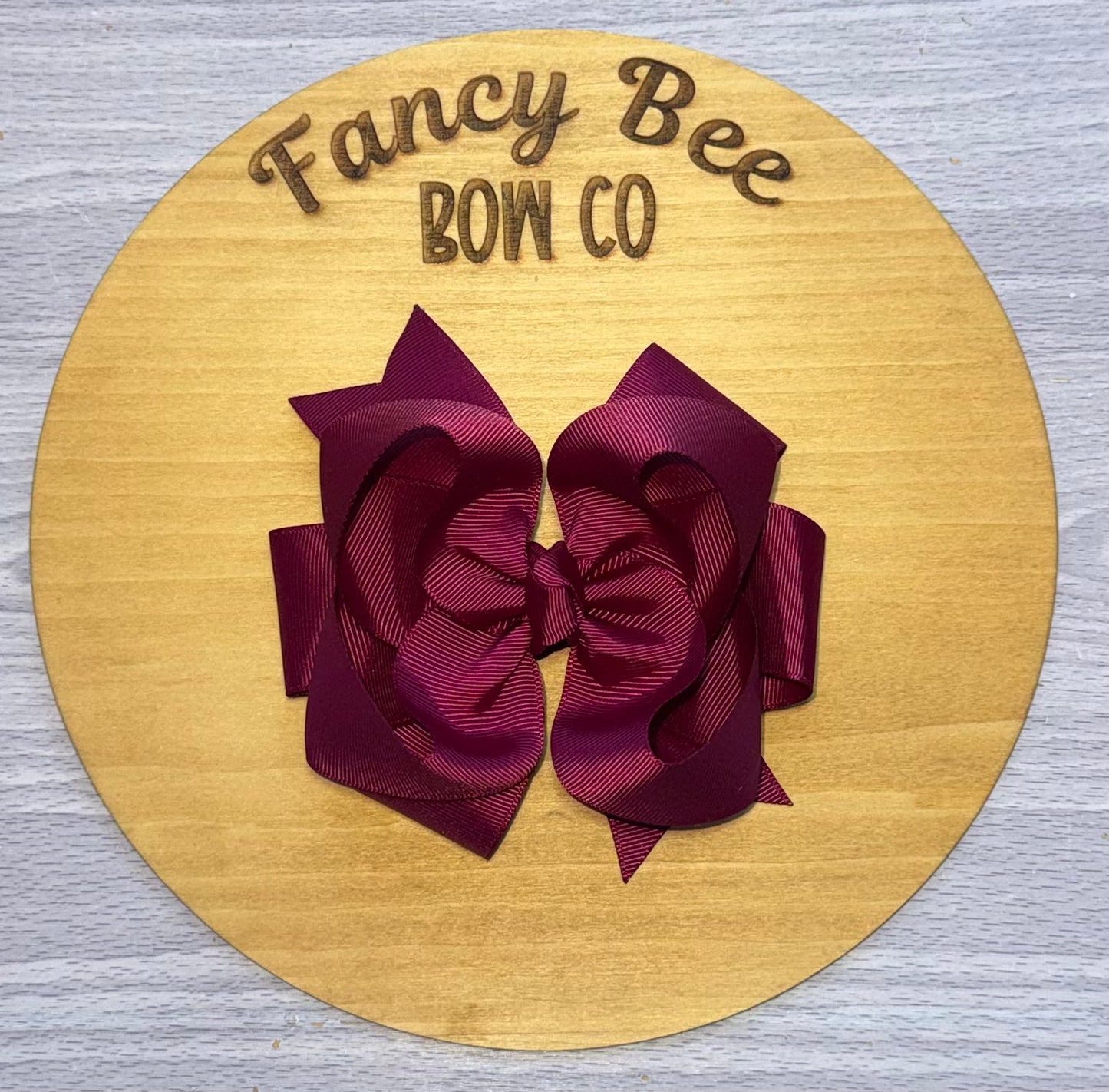 Wine Solid Bow