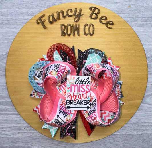 Little Miss Heartbreaker Fancy Style Hairbow