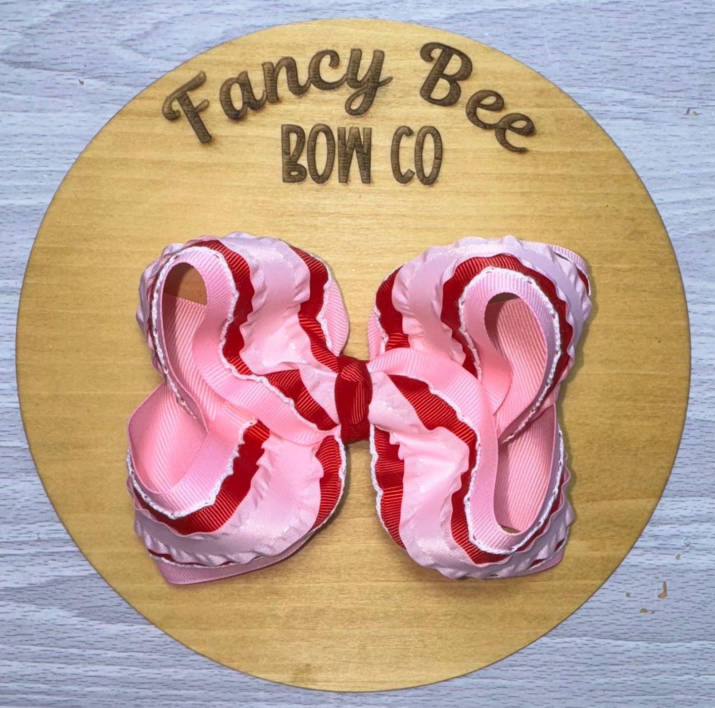 Triple Layered Valentine's Queen Style Hairbow