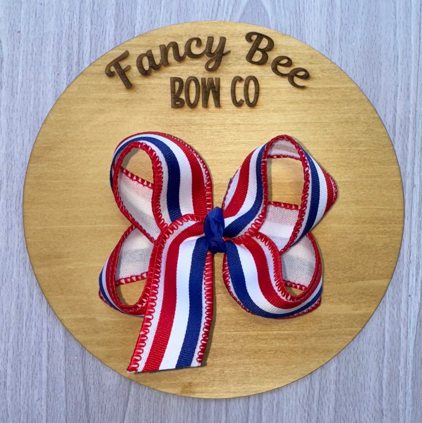 Red, White & Blue Sweet Nectar Style Hairbow
