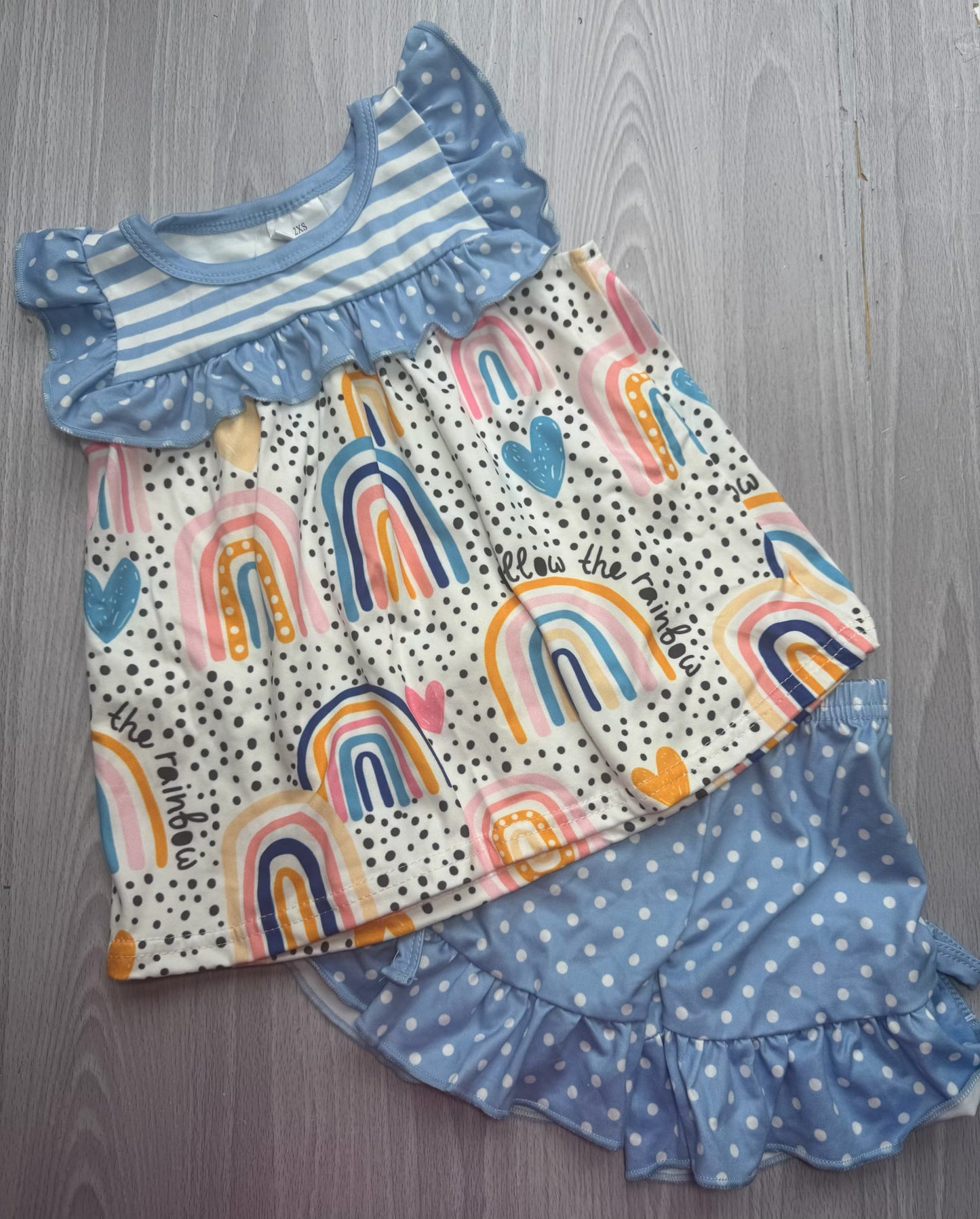 RTS Follow the Rainbow Outfit 6-12 Months