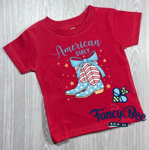 American Girly Cowgirl Boots Shirt