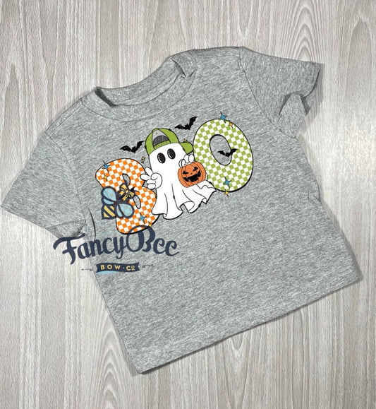 Boo Boy's Checked Halloween Shirt