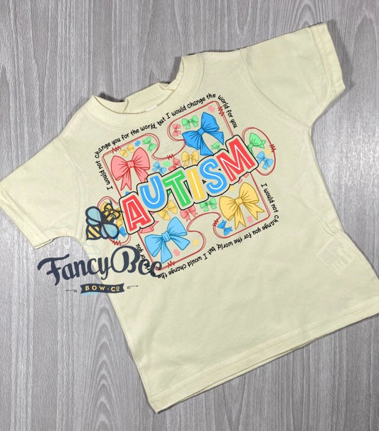 Autism Awareness Coquette Bow Shirt