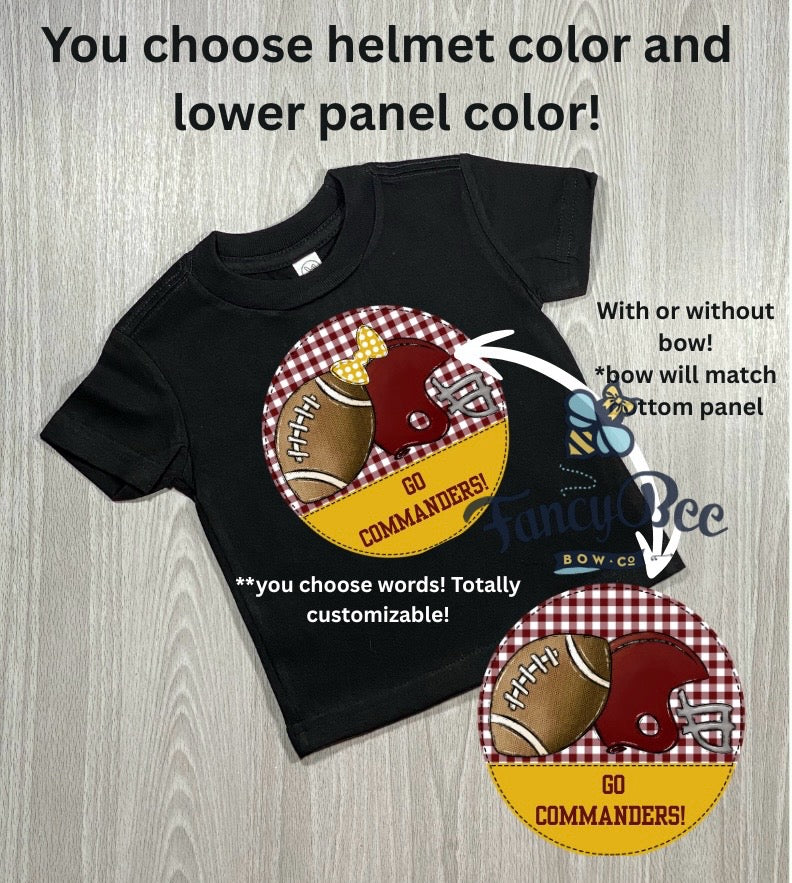 Personalized Team Football Shirt- Please Read Description for Instructions on how to order!