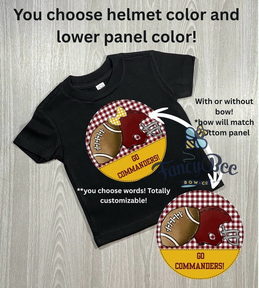 Personalized Team Football Shirt- Please Read Description for Instructions on how to order!