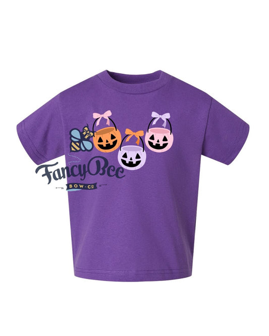 Girl's Halloween Bucket Shirt