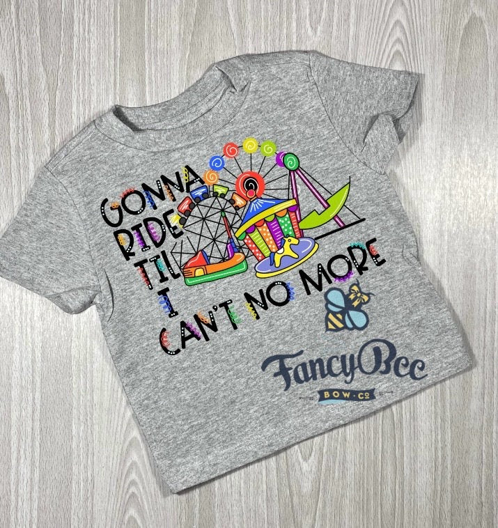 Gonna Ride County Fair Rides Until I Can't No More Shirt